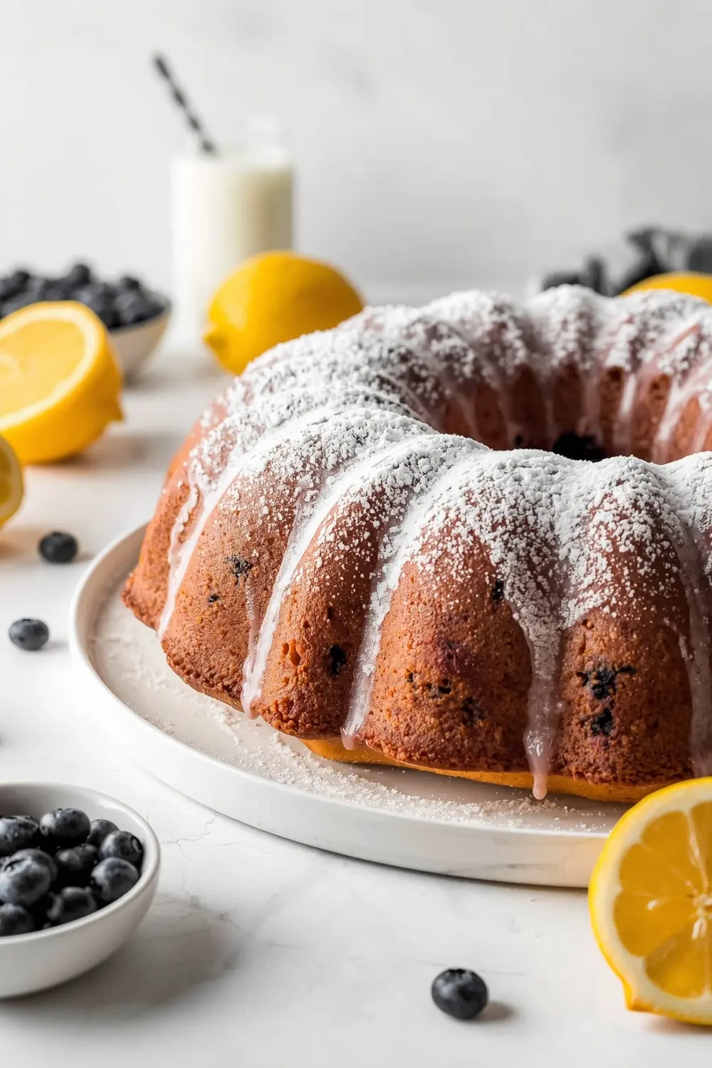 lemon blueberry bundt cake