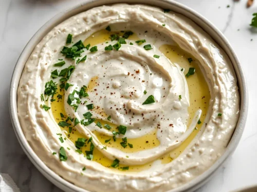 lemon herb white bean dip