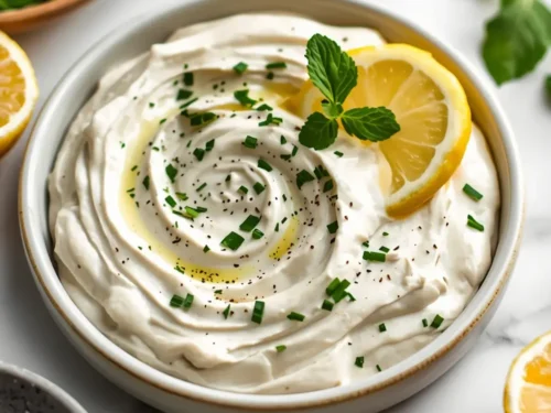 lemon herb white bean dip