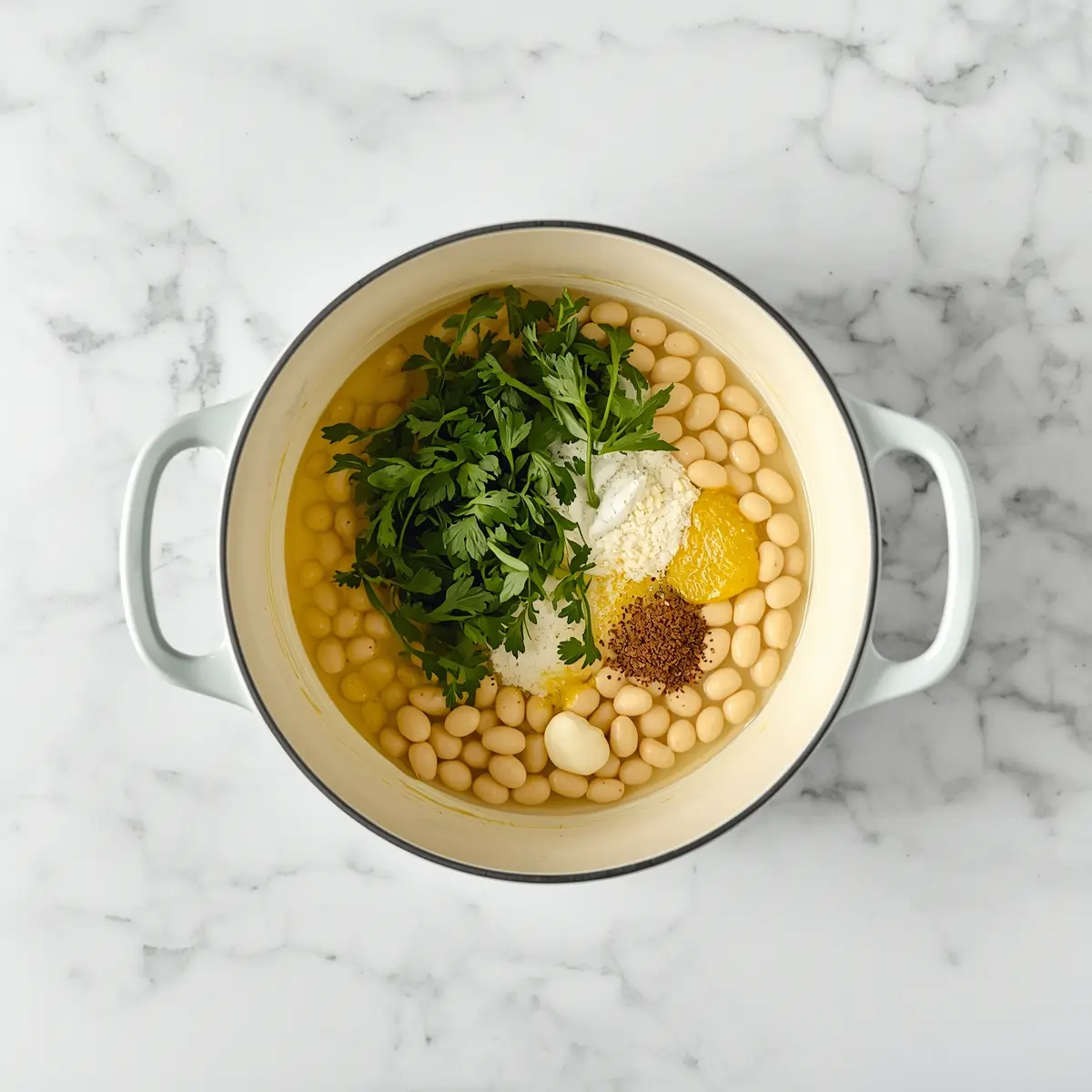 Cooking instructions for lemon herb white bean dip