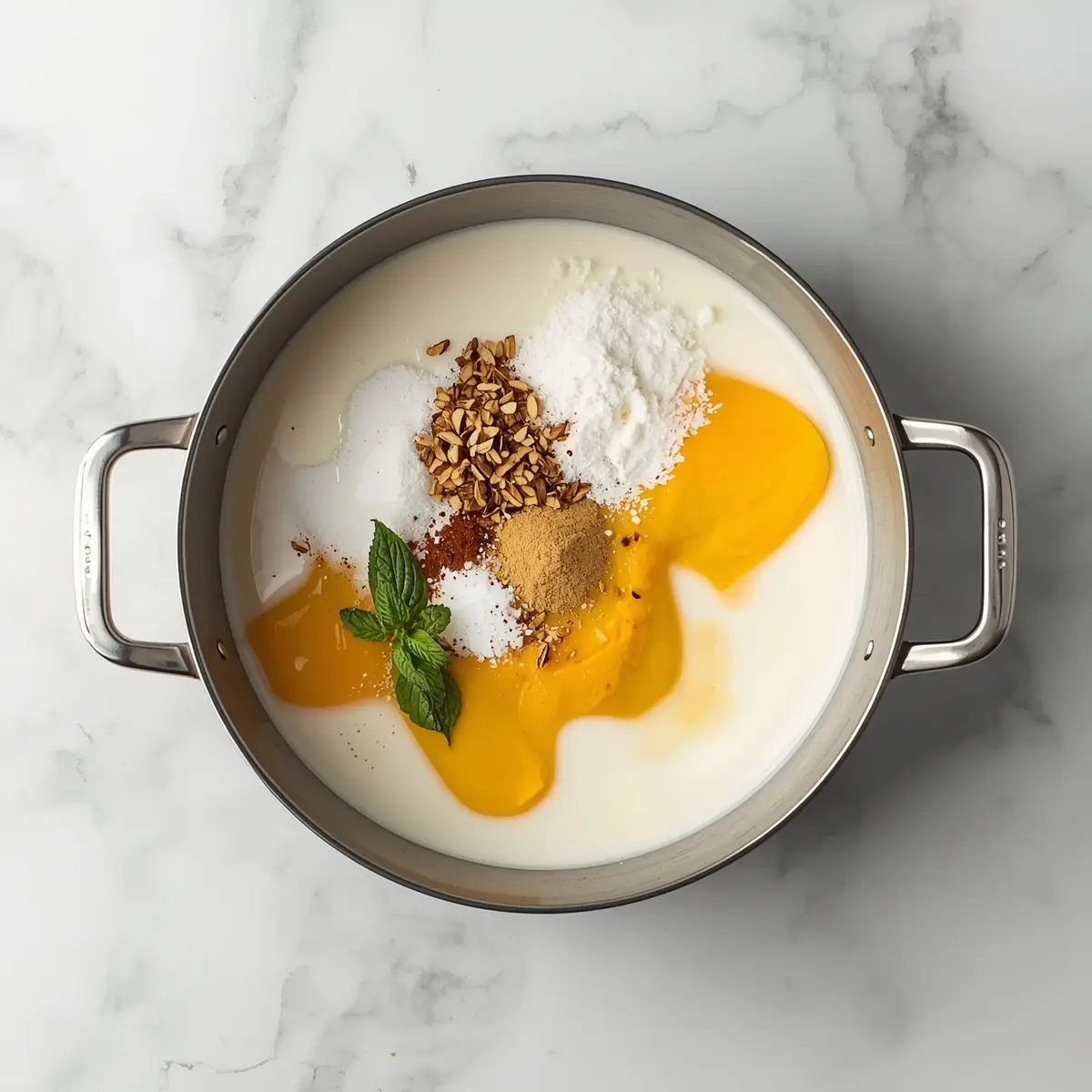 Cooking instructions for mango coconut panna cotta