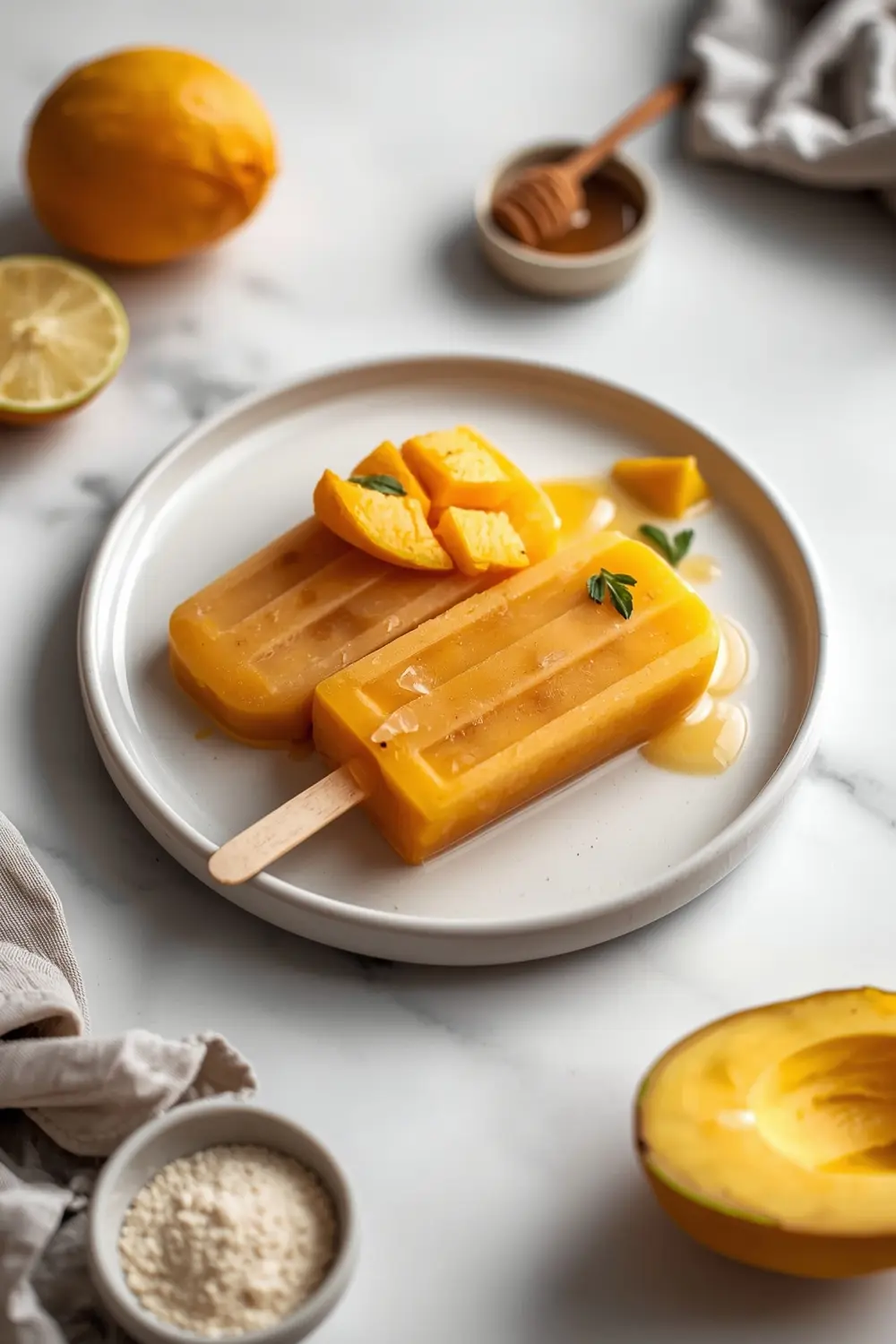 mango coconut popsicles