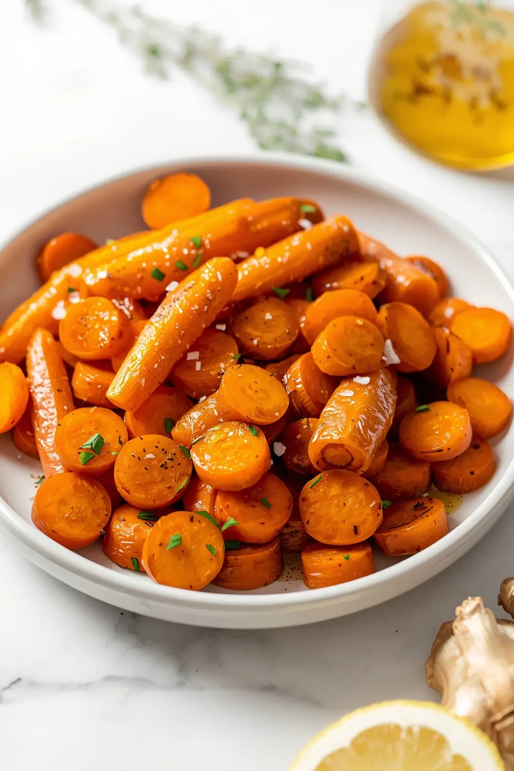 maple glazed carrots
