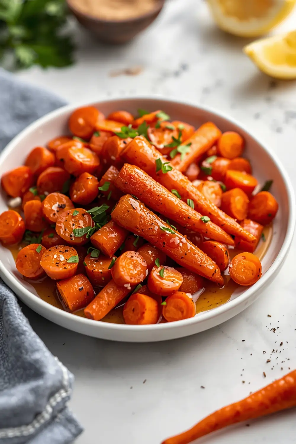 maple glazed carrots
