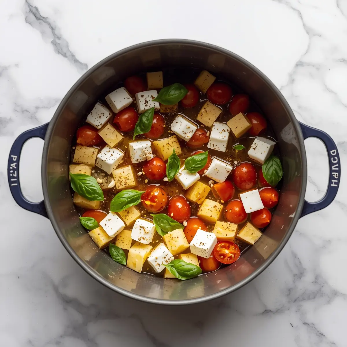 Cooking instructions for mini caprese cups elegant