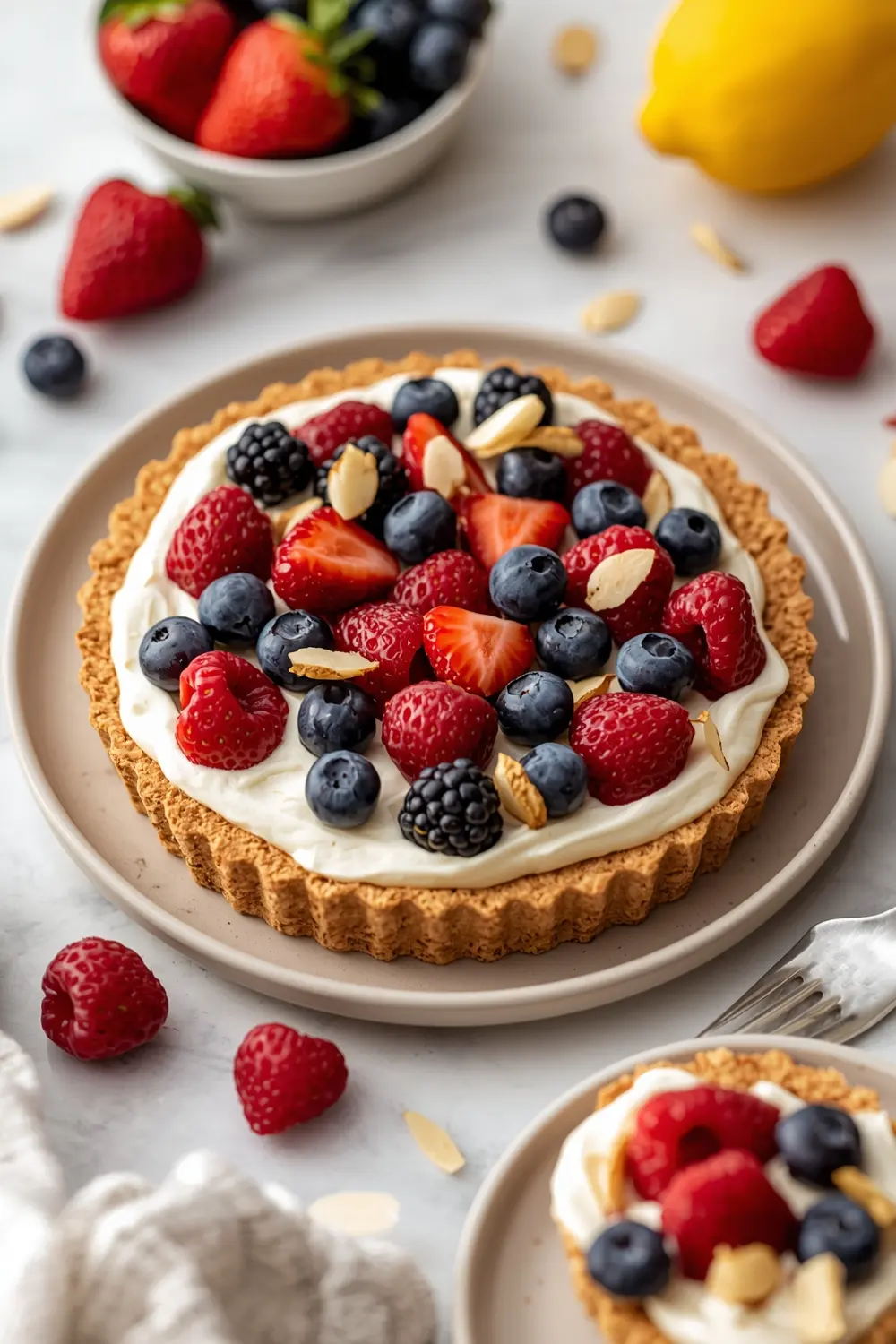 no bake berry tart elegant