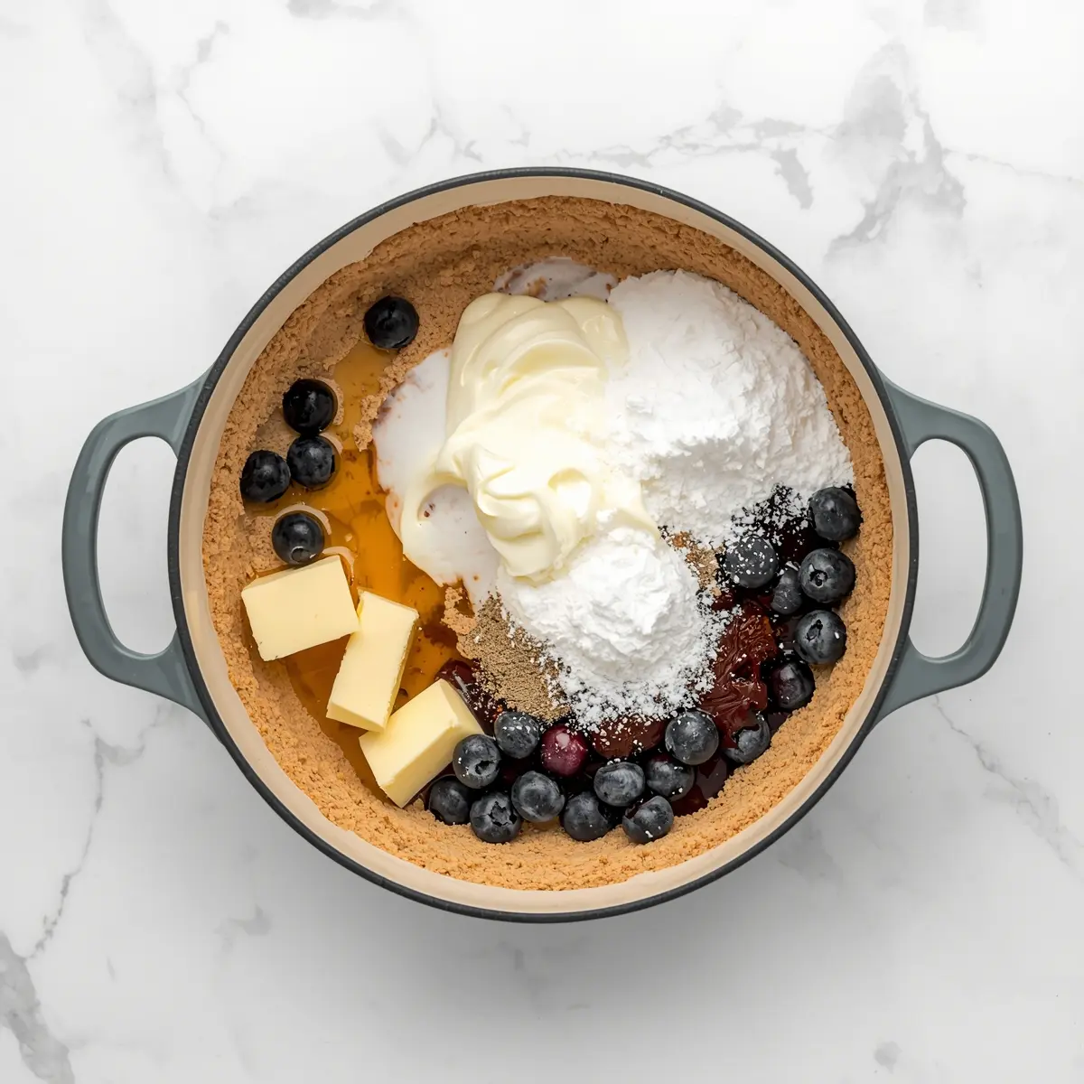 Cooking instructions for no bake blueberry cream pie