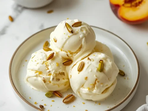 no churn peach ice cream