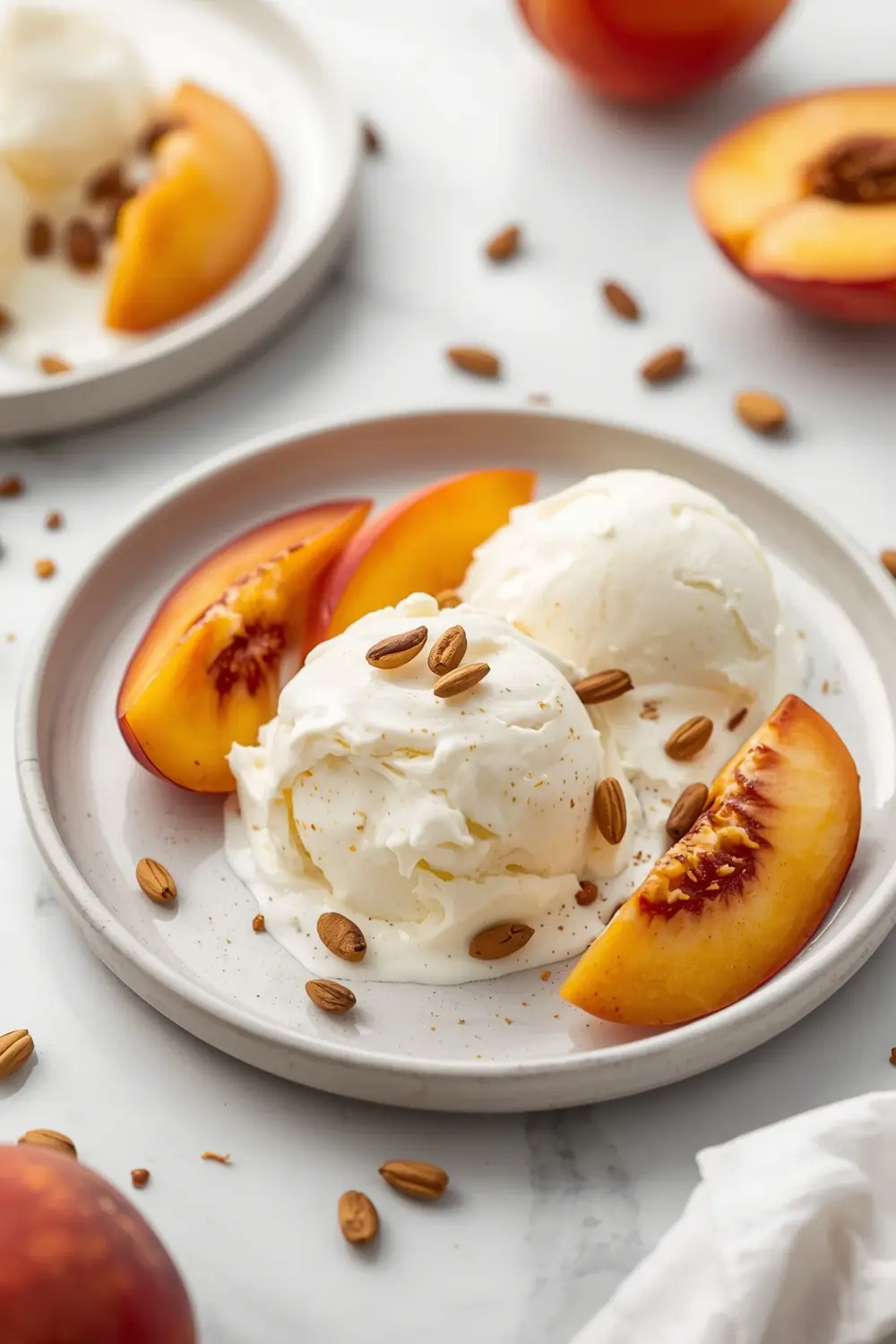 no churn peach ice cream