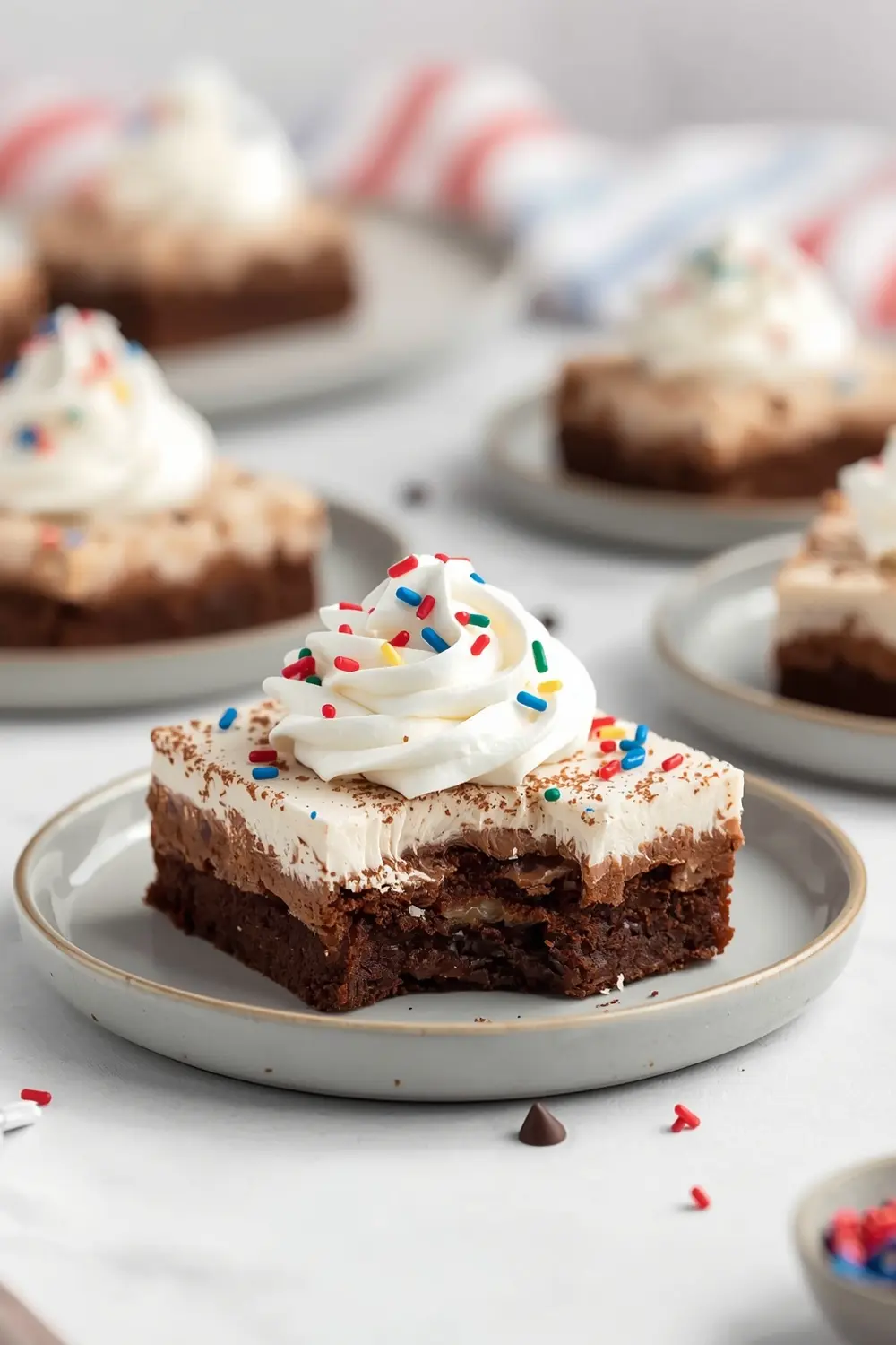 patriotic brownie bites