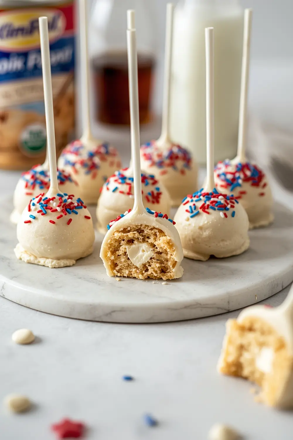 patriotic cake pops 4th july