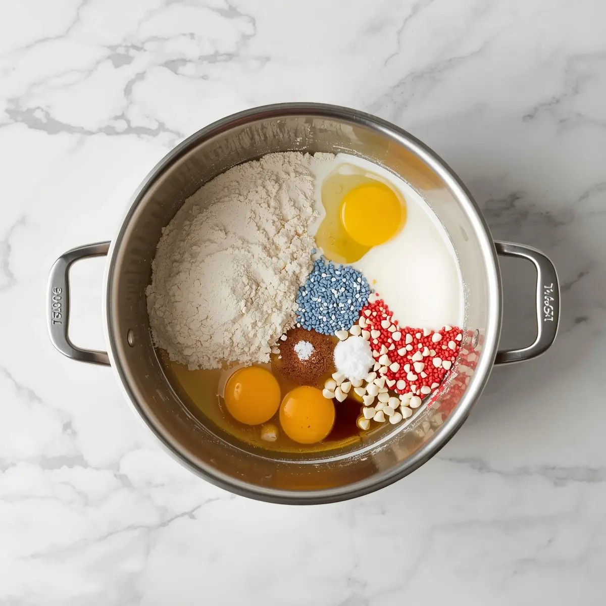 Cooking instructions for patriotic cake pops 4th july