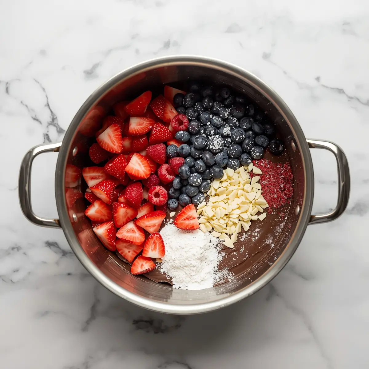 Cooking instructions for patriotic chocolate bark summer