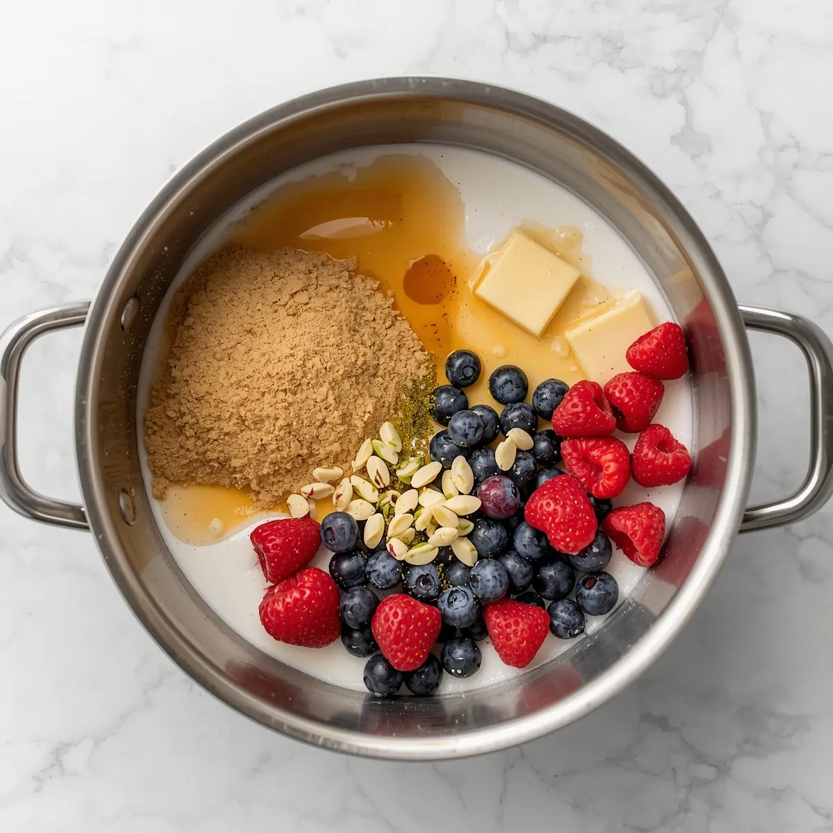 Cooking instructions for patriotic frozen yogurt bark