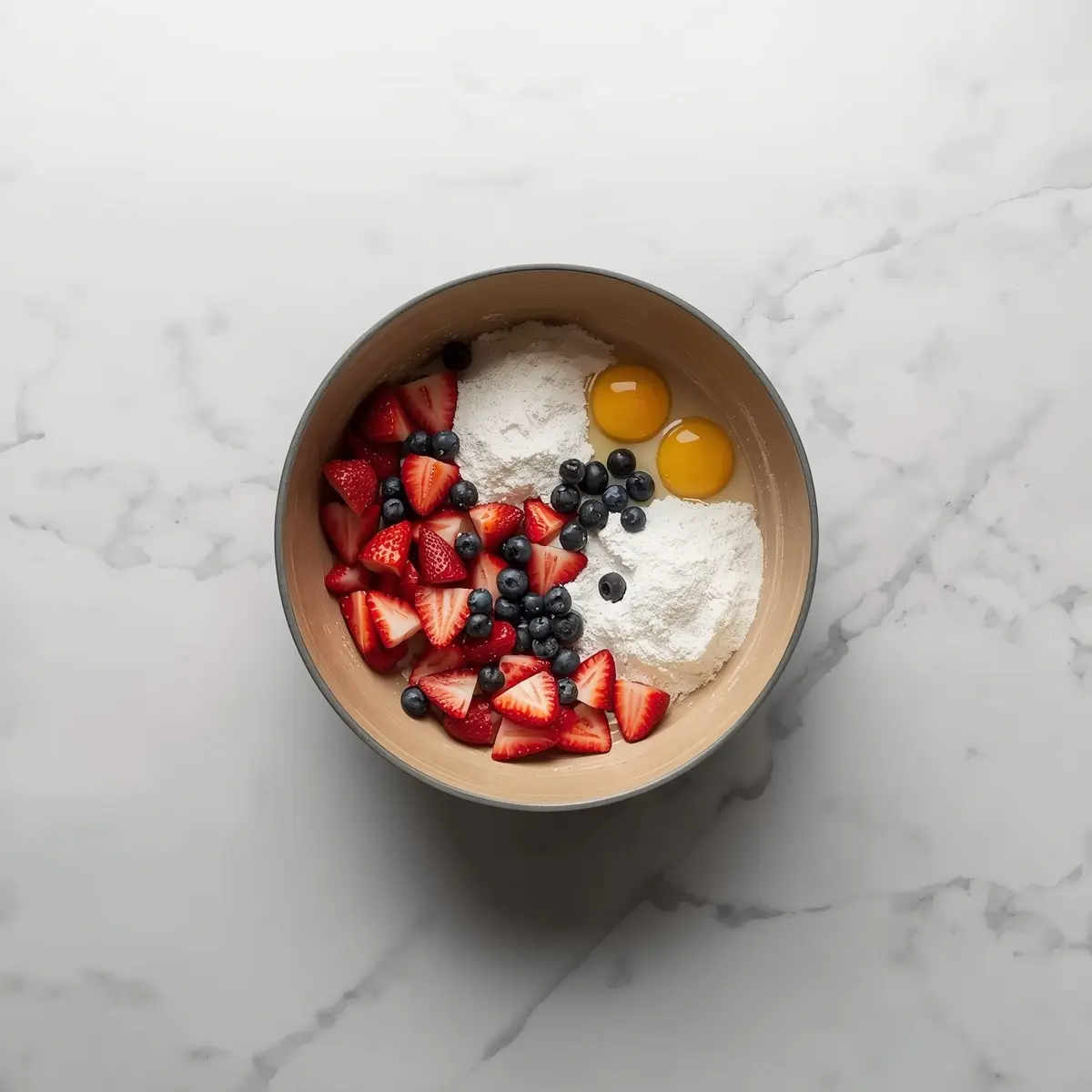 Cooking instructions for patriotic fruit tart elegant