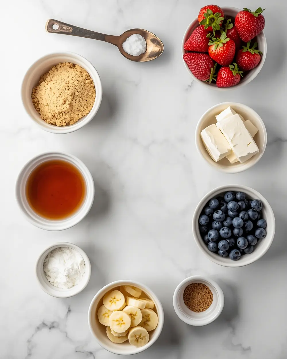 Ingredients for patriotic icebox cake