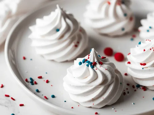 patriotic meringue kisses