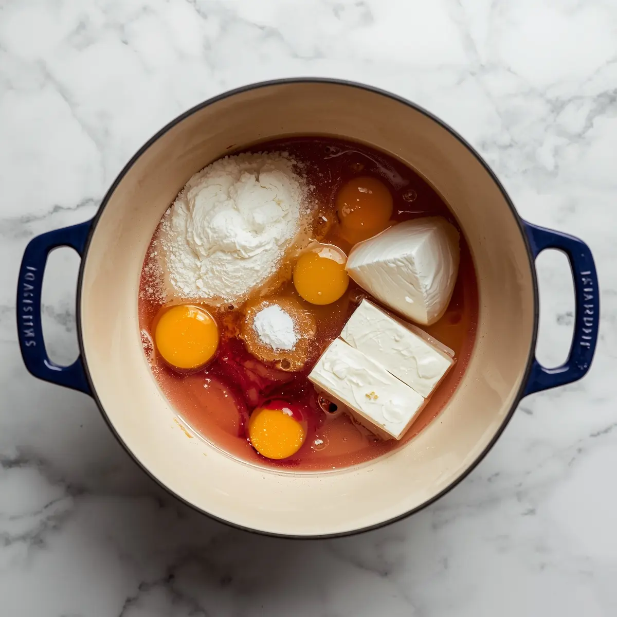 Cooking instructions for patriotic meringue kisses