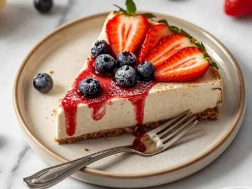 patriotic no bake cheesecake