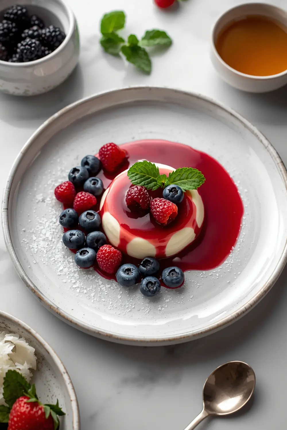 patriotic panna cotta