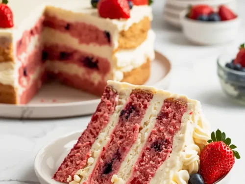 patriotic pinata cake