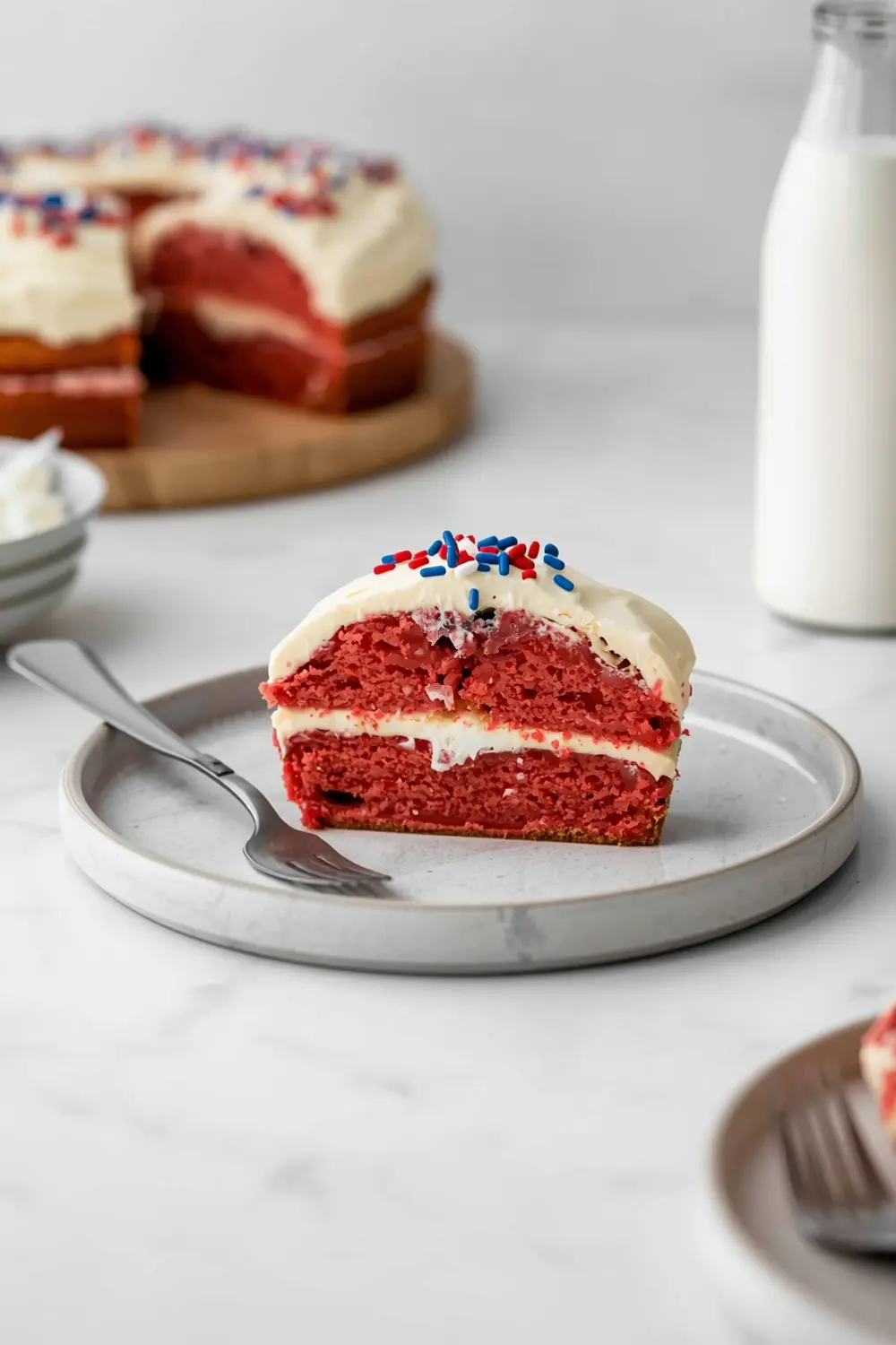 patriotic pull apart cupcake cake