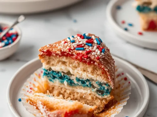patriotic pull apart cupcake cake
