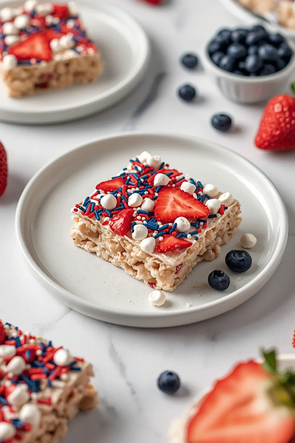 patriotic rice krispie treats