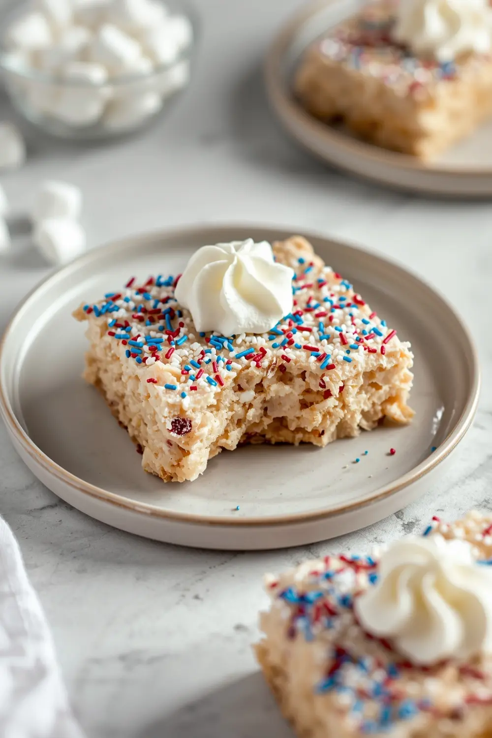 patriotic rice krispie treats