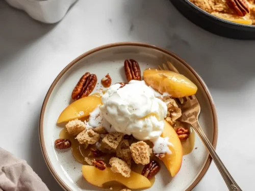 peach cobbler cast iron