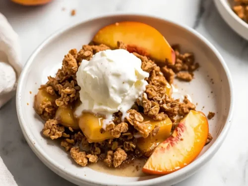 peach crumble fresh summer