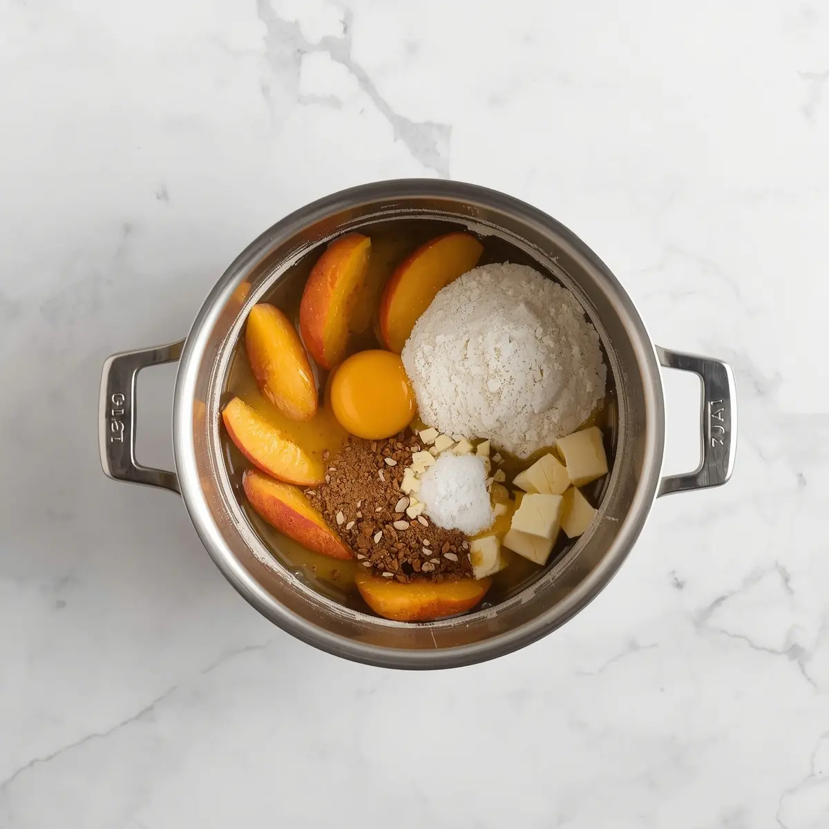 Cooking instructions for peach upside down cake