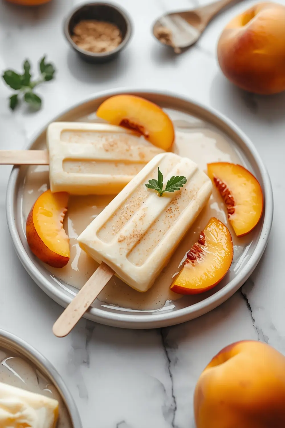 peaches cream popsicles