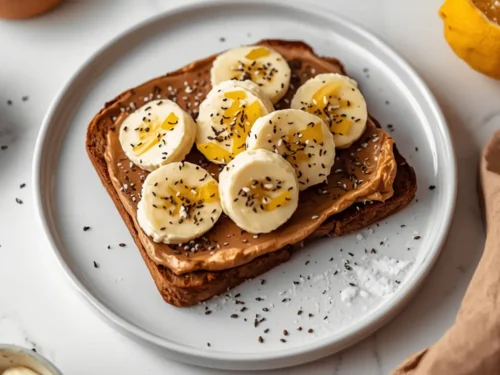 peanut butter banana toast