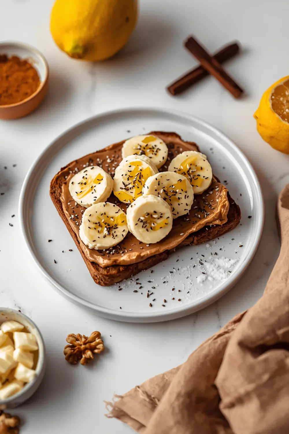 peanut butter banana toast