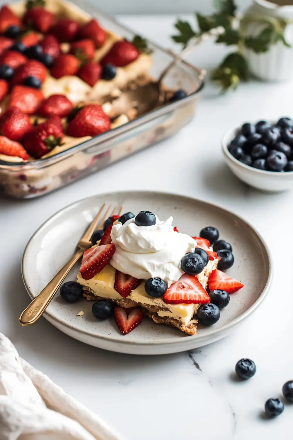 red white blue trifle