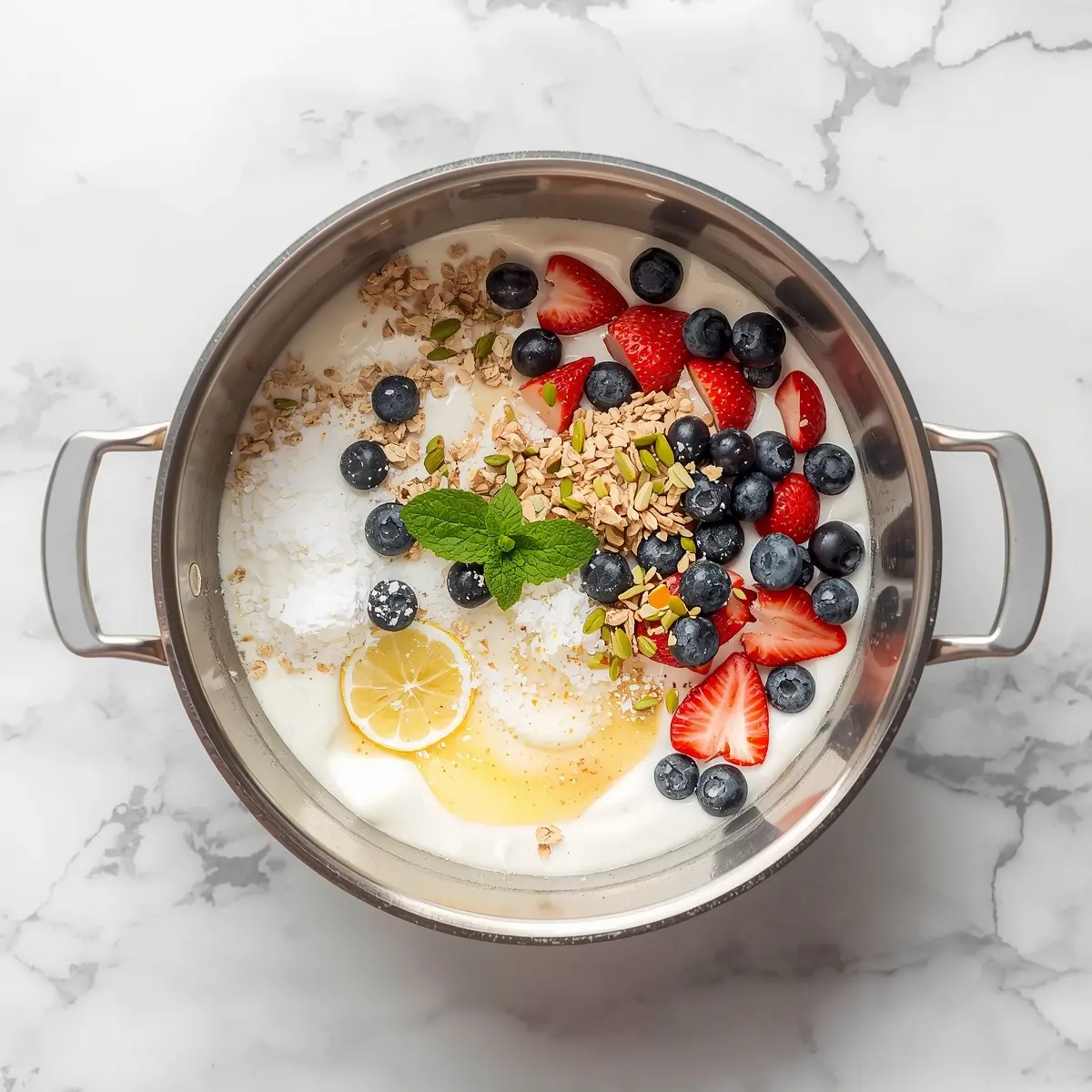 Cooking instructions for red white blue yogurt parfaits