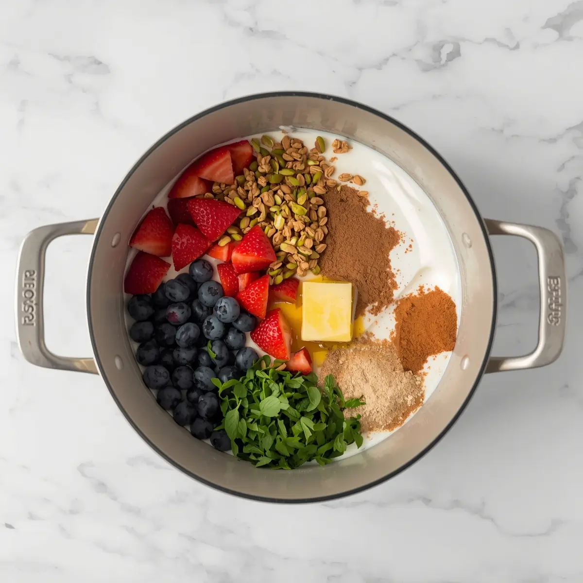 Cooking instructions for red white blue yogurt parfaits
