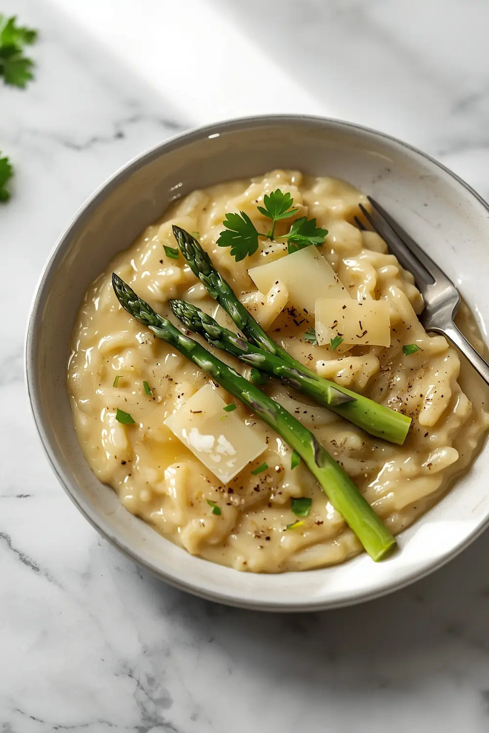 spring asparagus risotto