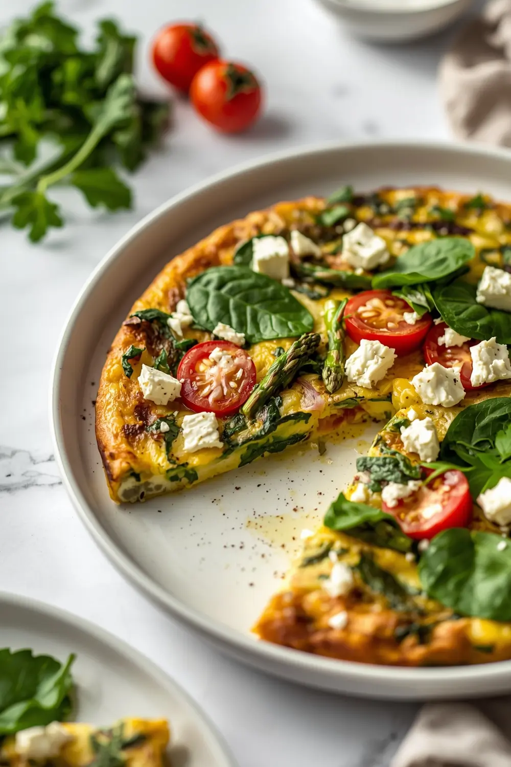 spring herb frittata
