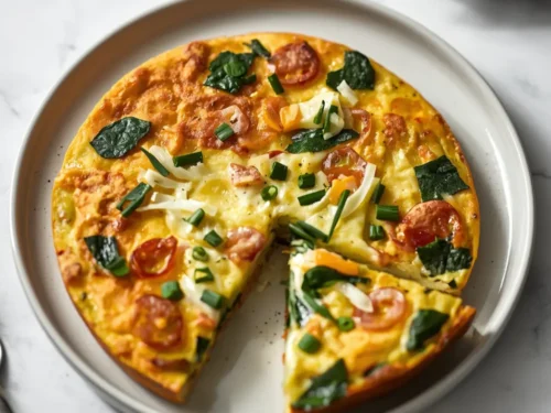 spring herb frittata