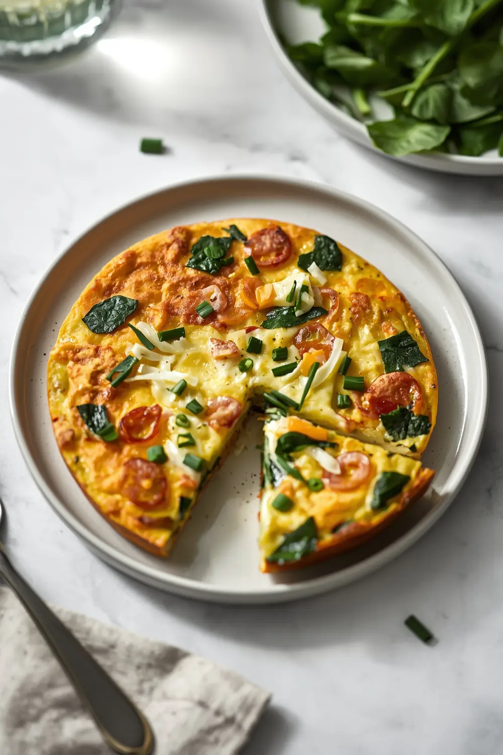 spring herb frittata