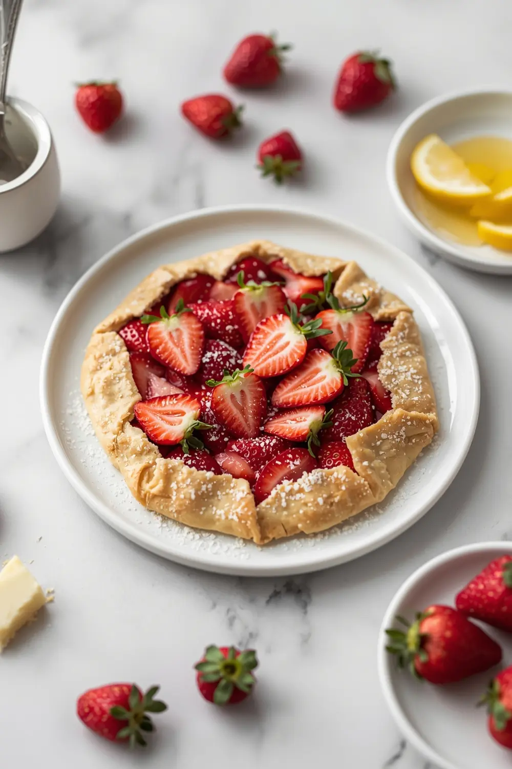 strawberry galette buttery
