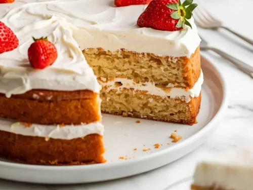 strawberry lemonade layer cake