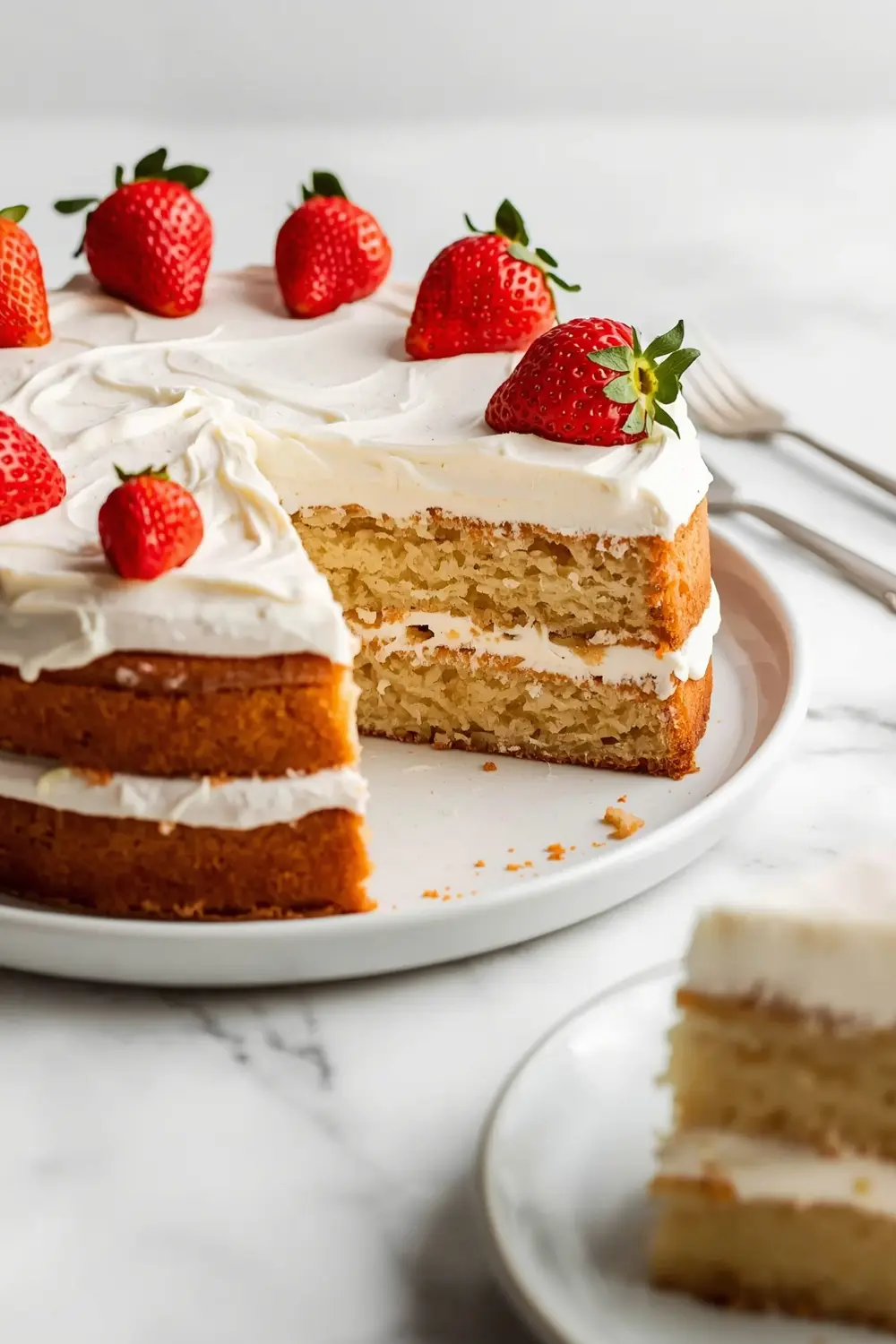 strawberry lemonade layer cake