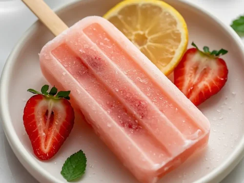 strawberry lemonade popsicles