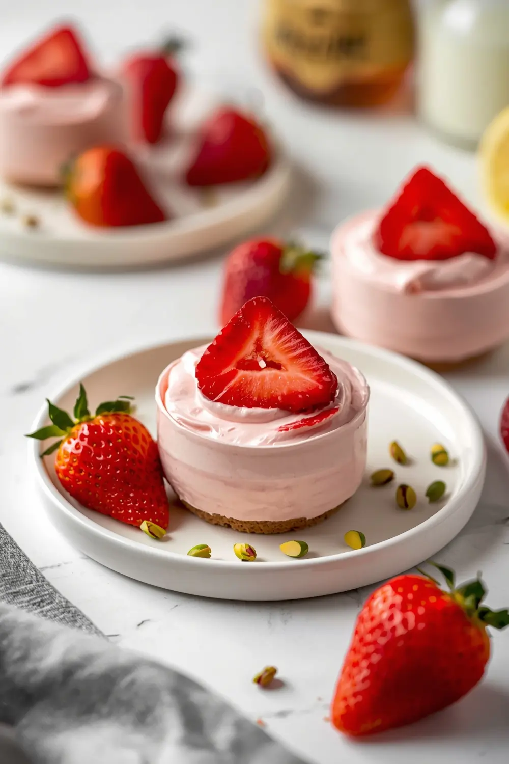 strawberry mousse cups elegant