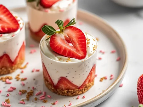 strawberry mousse cups elegant