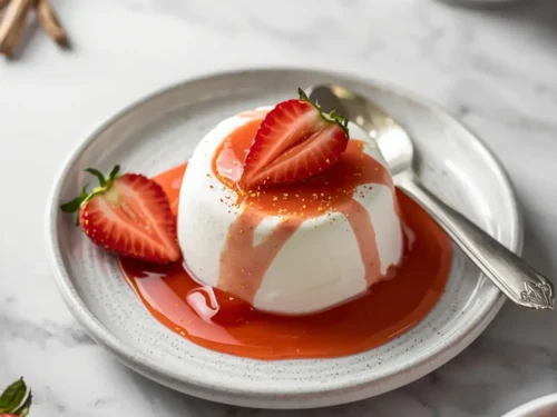 strawberry semifreddo Italian