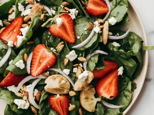 strawberry spinach salad summer